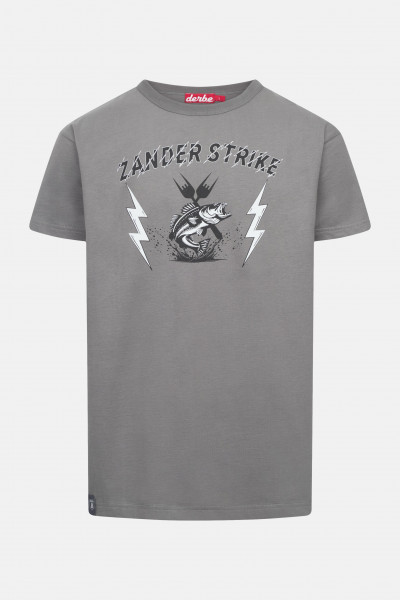Derbe T-Shirt Zander Strike Herren Grau GOTS Organic Derbe T-Shirt Zander Strike Herren Grau GOTS Organic