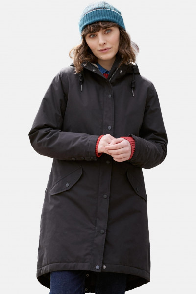Seasalt Cornwall Plant Hunter 2 Regenjacke Onyx Grau Parka Wintermantel