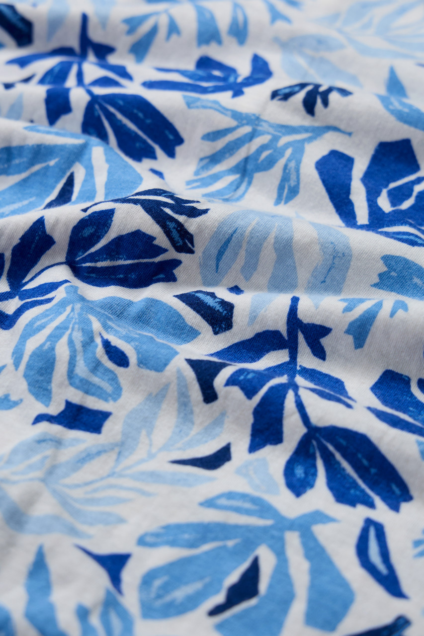 Seasalt Cornwall Embrace Bluse Blau Weiß Floral Seaweed