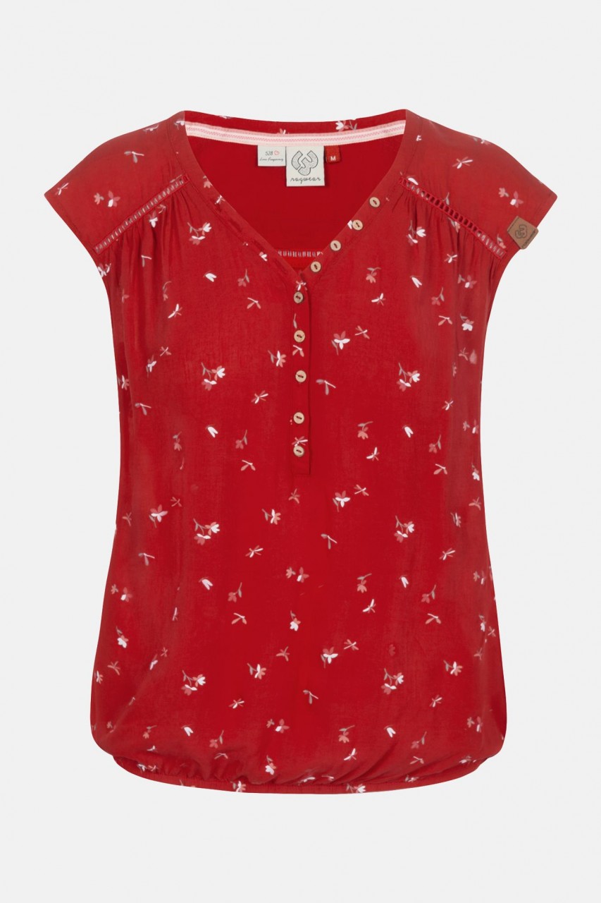 Ragwear Salty Red Damen Shirt Top Rot