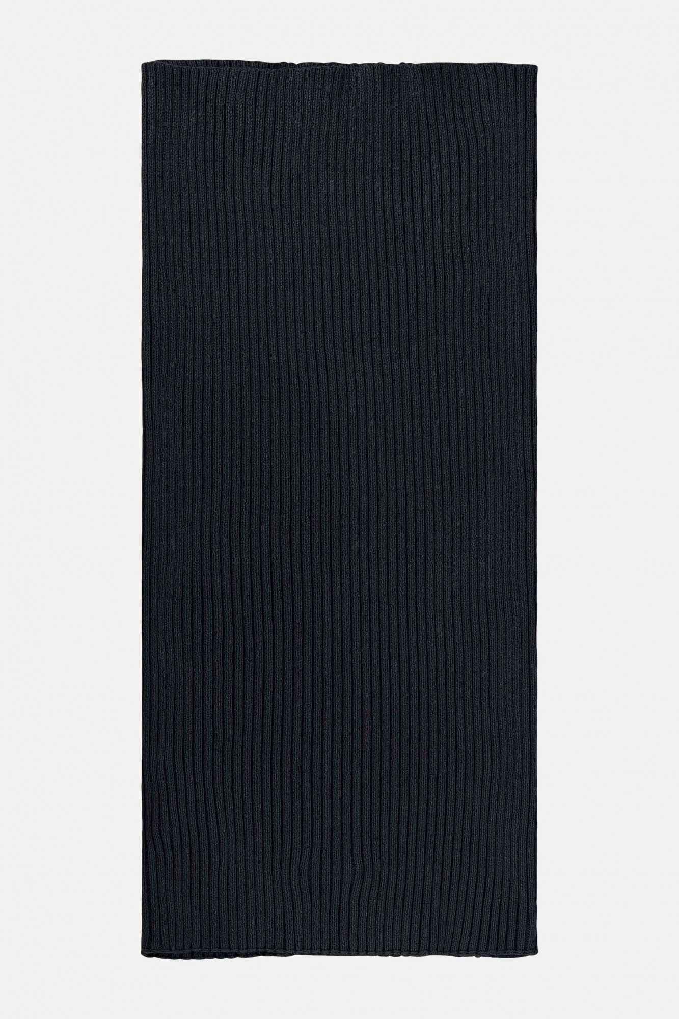 MELA DAIVI Schlauchschal Navy Blau Rippstrick Loop
