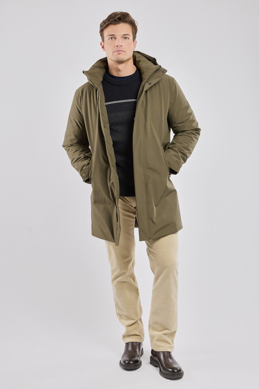 Armor Lux Parka Collab Herren Winterjacke Oliv Grün