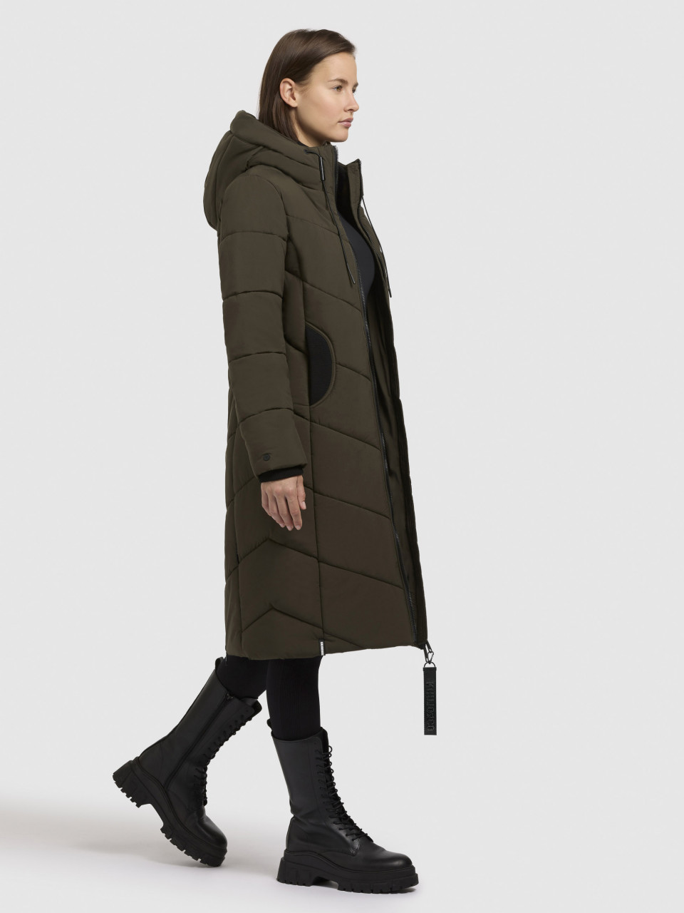 Khujo Aribay 5 Damen Wintermantel Grün