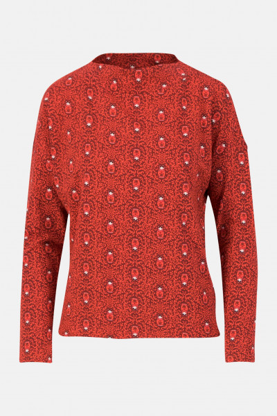 Blutsgeschwister Tailorlove Turtle Damen Pullover Bibi Babuschka Matroschka Rot