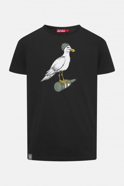 T-Shirt Sturmmöwe Schwarz für Herren von derbe