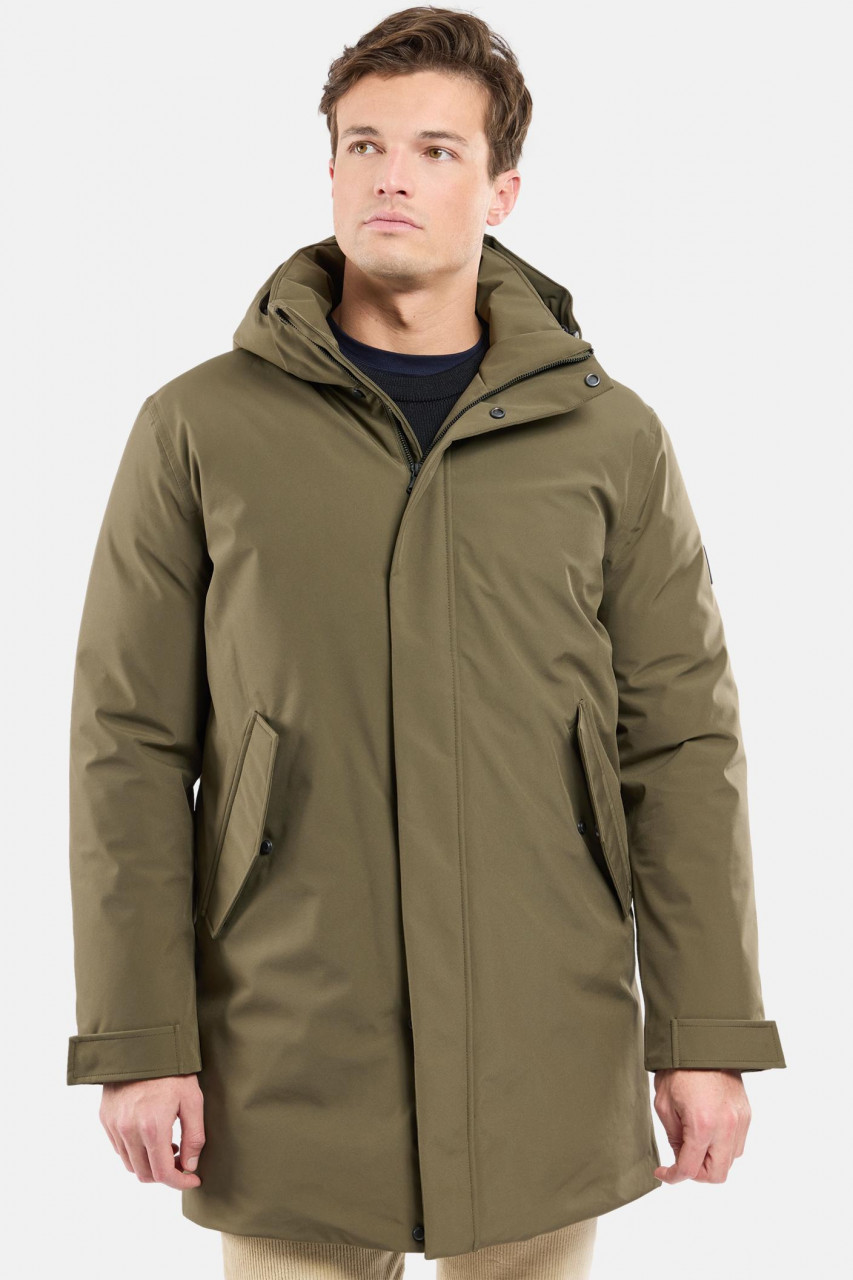 Armor Lux Parka Collab Herren Winterjacke Oliv Grün