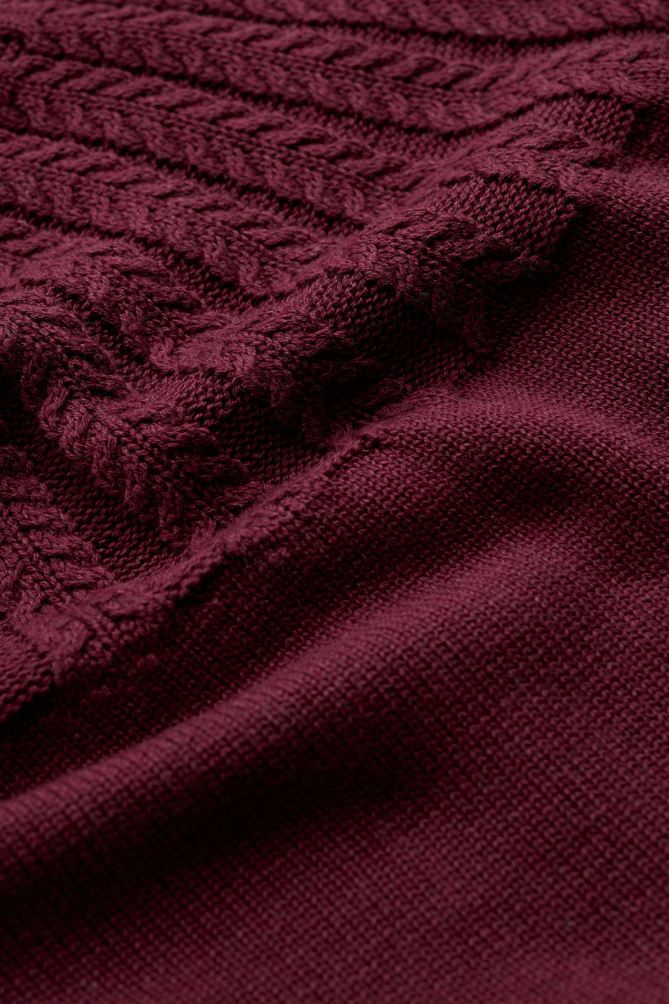 Seasalt Pullover Stone Chat Damen Bordeaux Rot Fairisle Strick