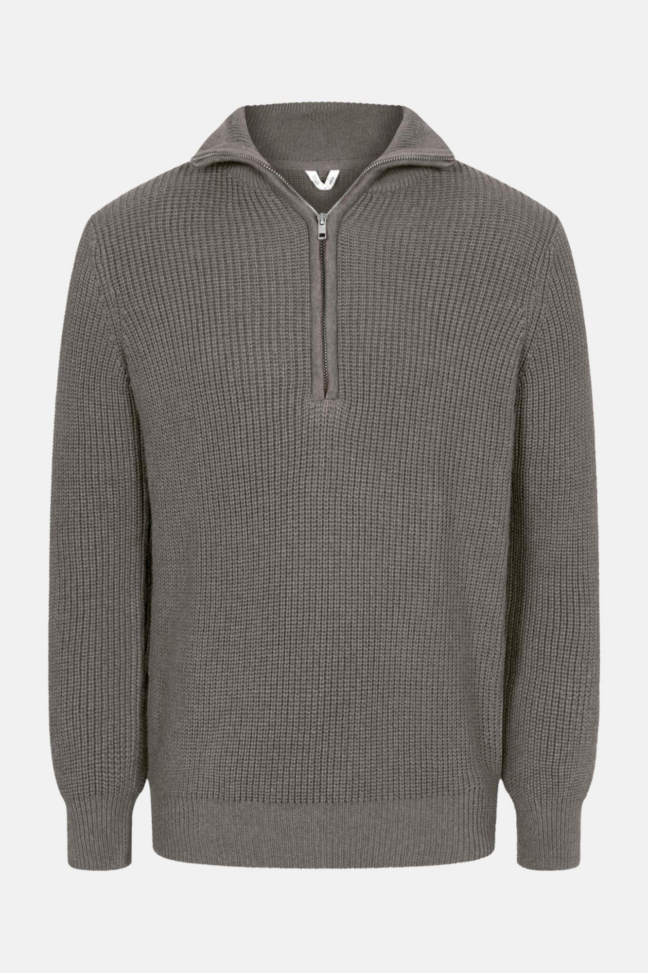 MELA Troyer UDAI Herren Pullover Braun Meliert Baumwolle GOTS Organic