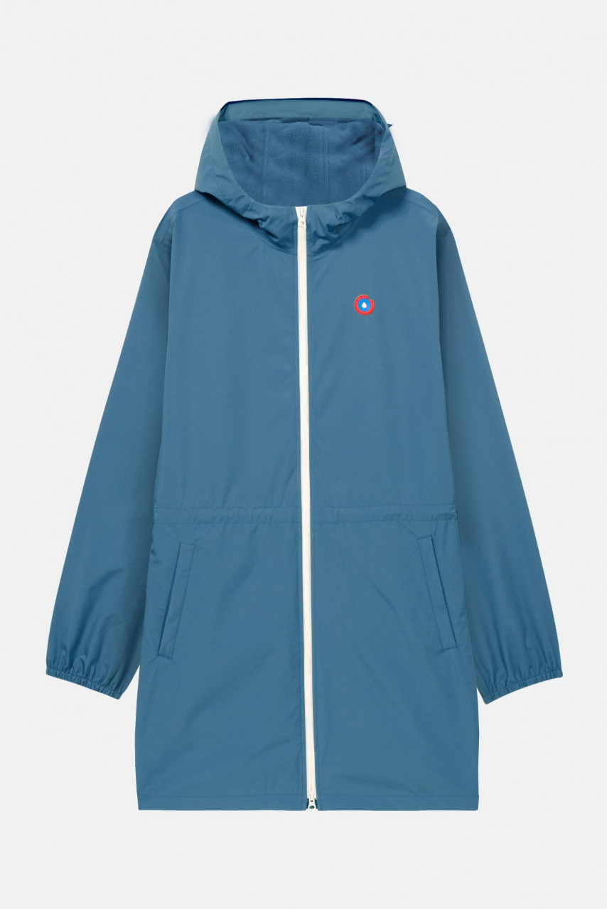 Flotte Regenjacke Pompidou Hellblau Orage Gefüttert Parka