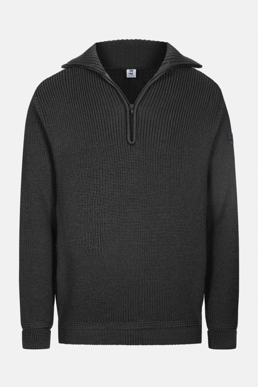Troyer Merino Wolle Anthrazit für Herren von Hanseheld