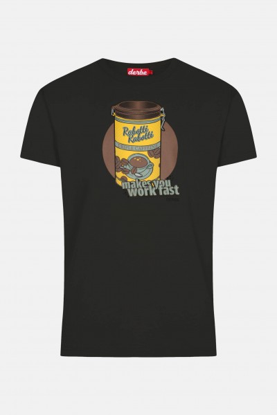 Derbe Rabotti Herren T-Shirt Phantom Schwarz Kaffeedose Derbe Rabotti Herren T-Shirt Phantom Schwarz Kaffeedose