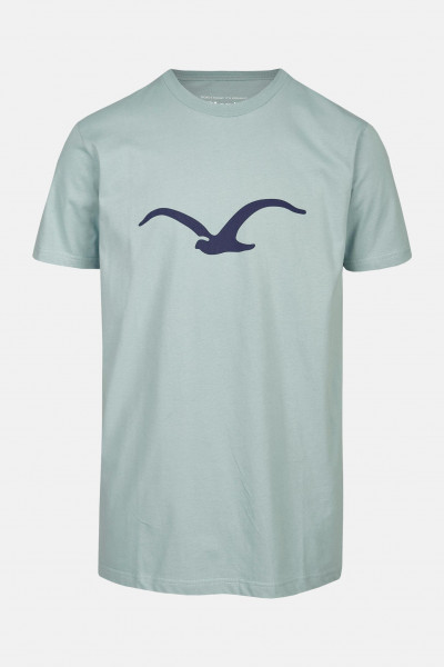 Cleptomanicx Herren T-Shirt Möwe Arona Blue Blau Baumwolle Nachhaltig