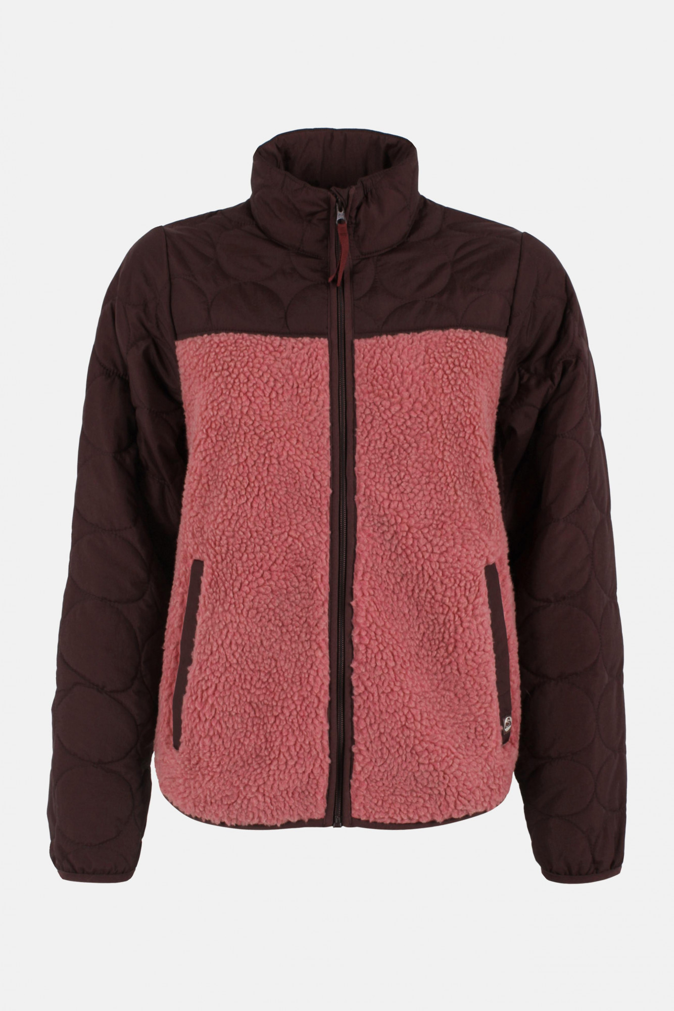Danefae Danehazel Übergangsjacke Rose Bordeaux Rot Fleecejacke Stepp