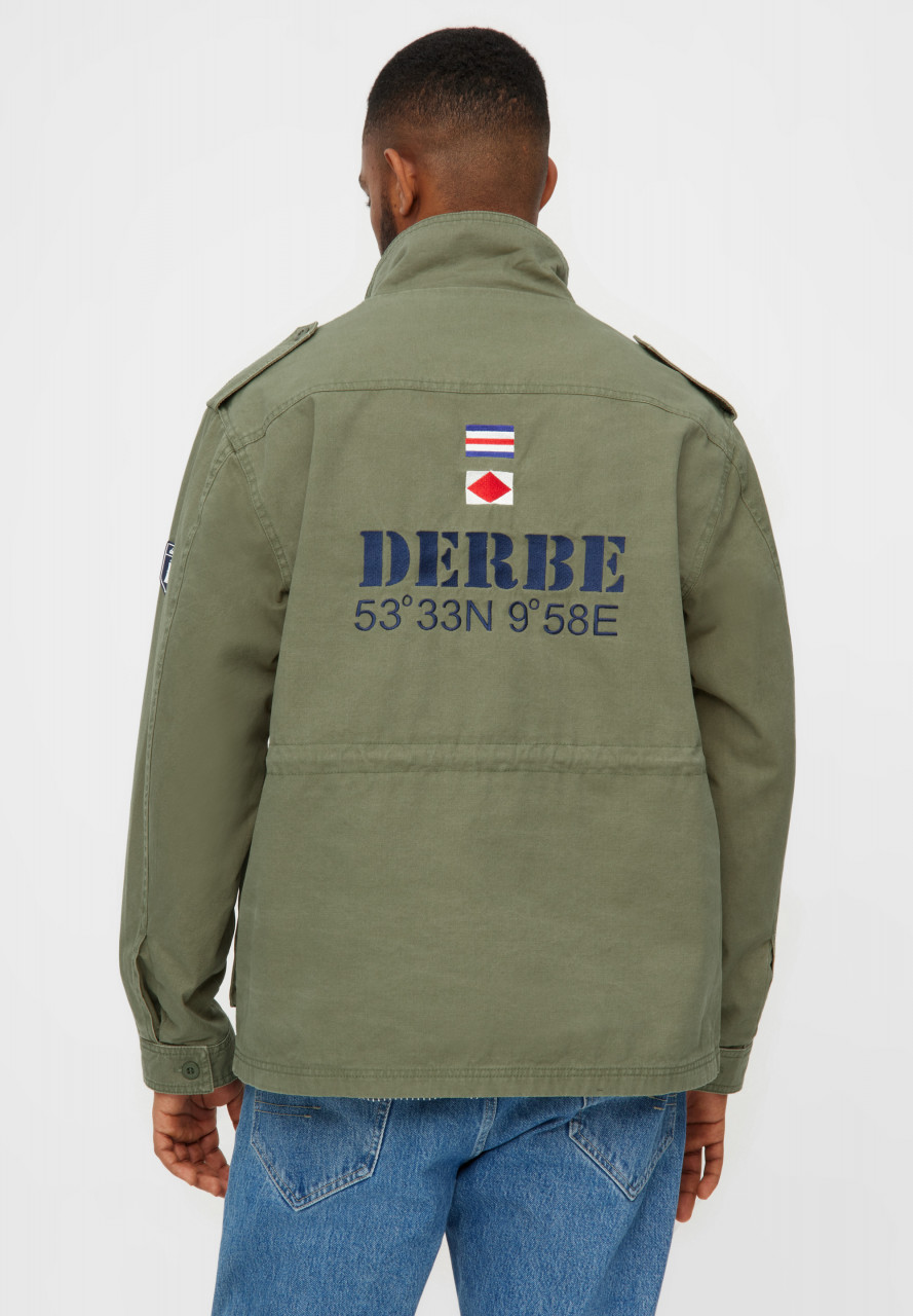 Derbe Übergangsjacke Milby Herren Oliv Grün Army