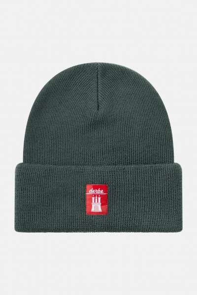 Derbe Mütze Bonnet Dunkelgrün