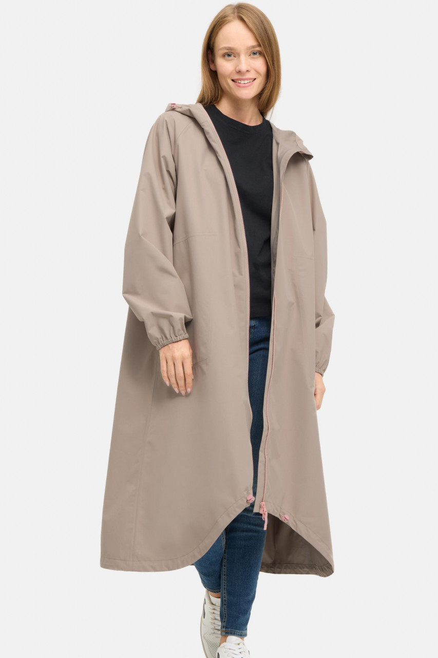Derbe Regenjacke Damen Kapby Beige