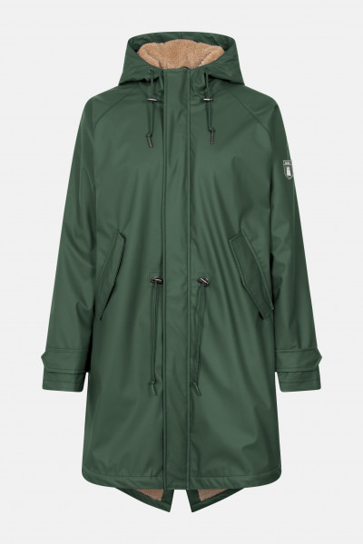 Derbe Friese Tidaholm Damen Regenjacke Dunkel Grün Gefüttert Kombu Green Derbe Friese Tidaholm Damen Regenjacke Dunkel Grün Gefüttert Kombu Green
