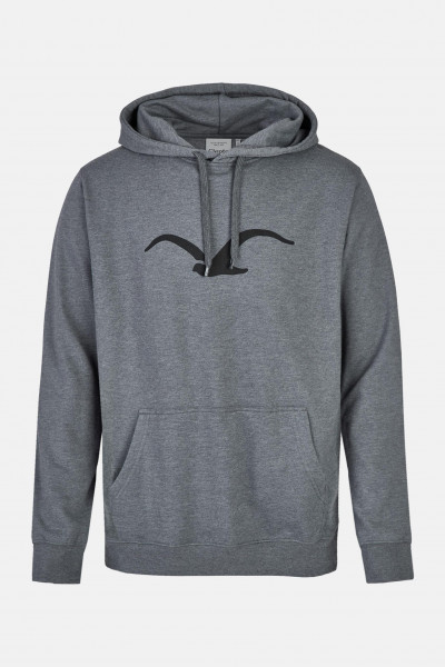 Cleptomanicx Herren Kapuzenpullover Möwe Heather Forged Iron Dunkelgrau Hoody