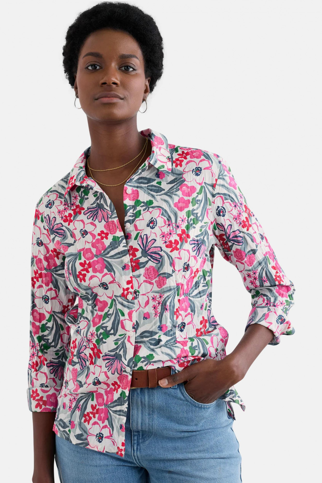 Seasalt Bluse Larissa Damen Pink Blumen Tulip