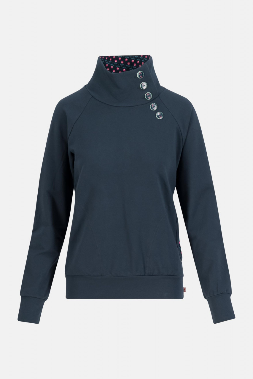 Blutsgeschwister Oh so nett Hooded GOTS Damen Kapuzenpullover Blau Mystery At Night Baumwolle Nachha