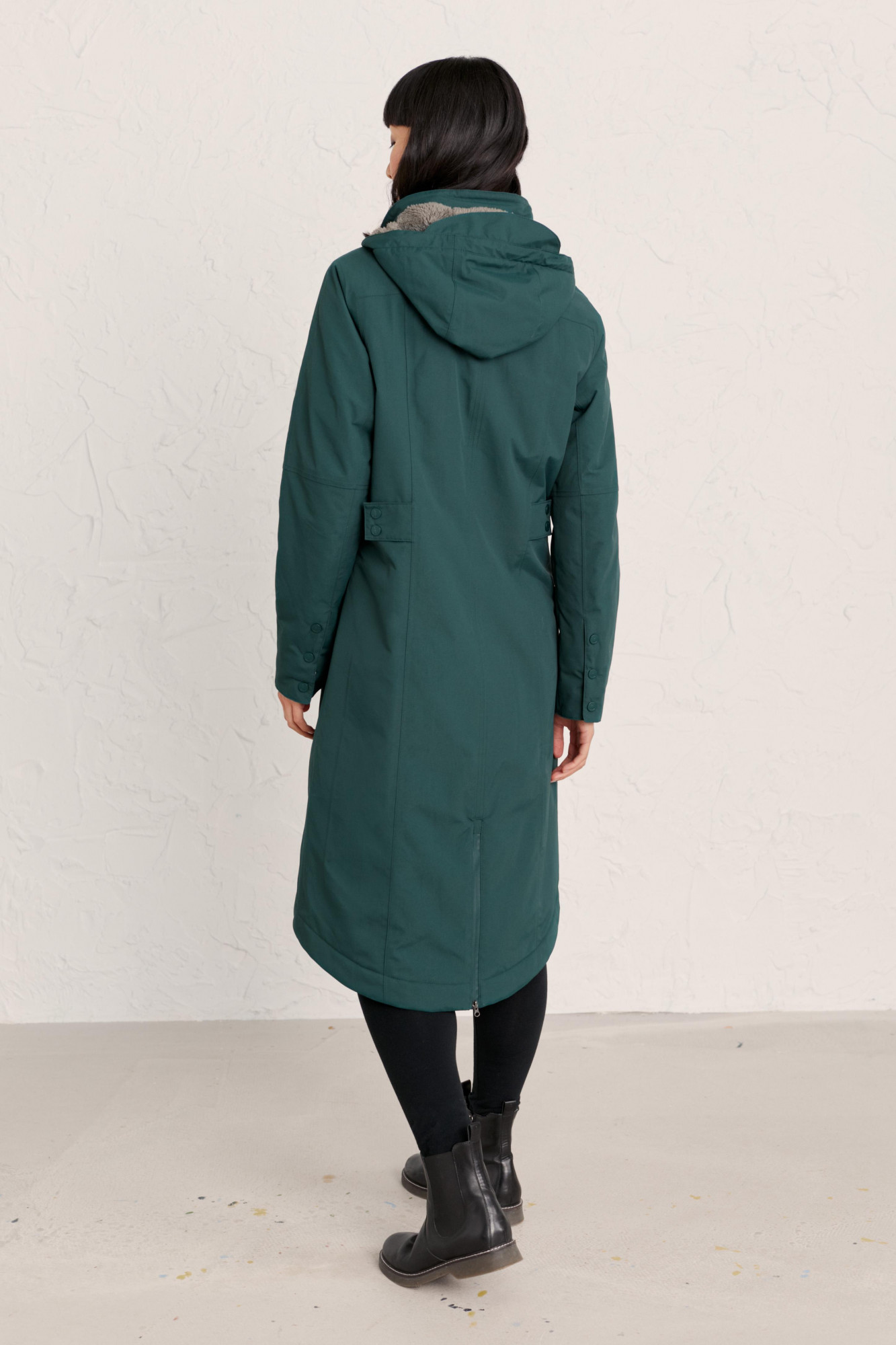 Seasalt Cornwall Janelle Coat Thicket Damen Regenmantel Petrol Blau Grün
