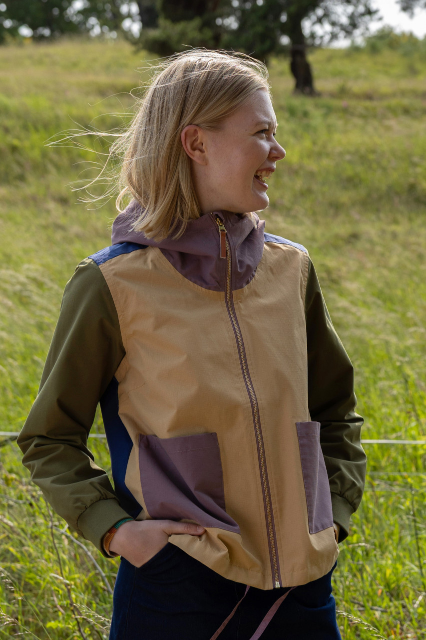 Danefae Regenjacke Danebeltoft Damen Beige Flieder Oliv Grün Blau Übergangsjacke Baumwolle