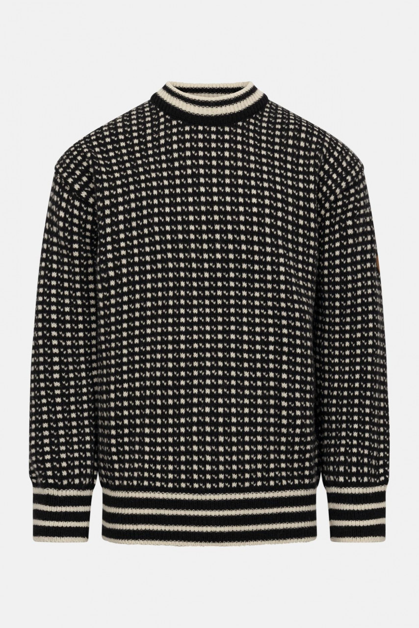 Isländer Pullover Schwarz für Herren von Bratens