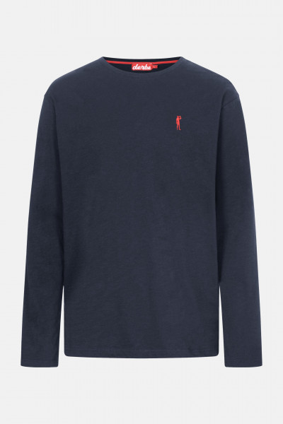 Langarmshirt Kippes Dunkelblau für Herren von derbe