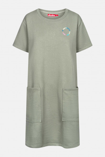 Derbe Dress Sweat Damen Pulloverkleid Light Oliv Derbe Dress Sweat Damen Pulloverkleid Light Oliv