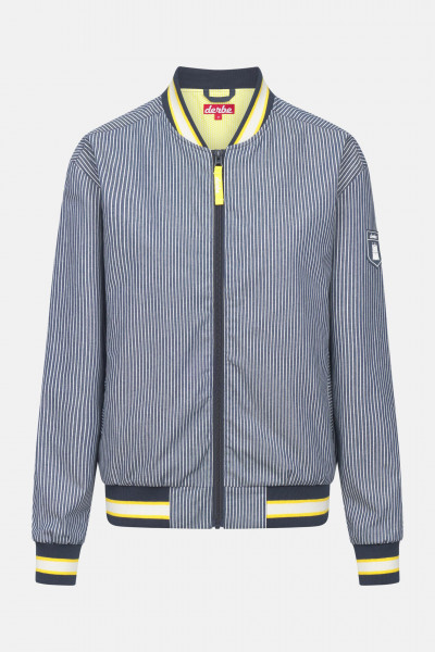 Derbe Bomberjacke Fishers Blousby Damen Blau Weiß Gestreift Blouson