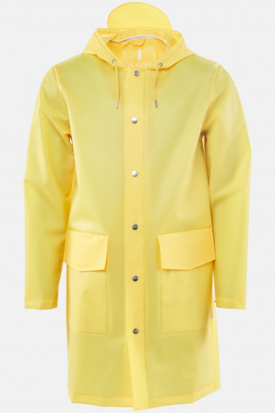 Rains Regenmantel Gelb Unisex Hooded Coat Foggy Yellow