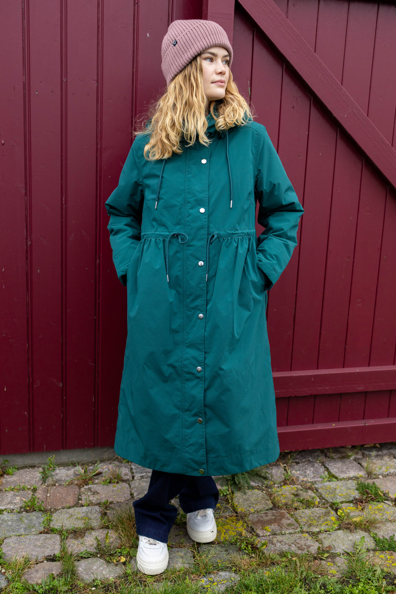 Danefae Winterjacke Danedelight Damen Petrol Parka Extra Lang