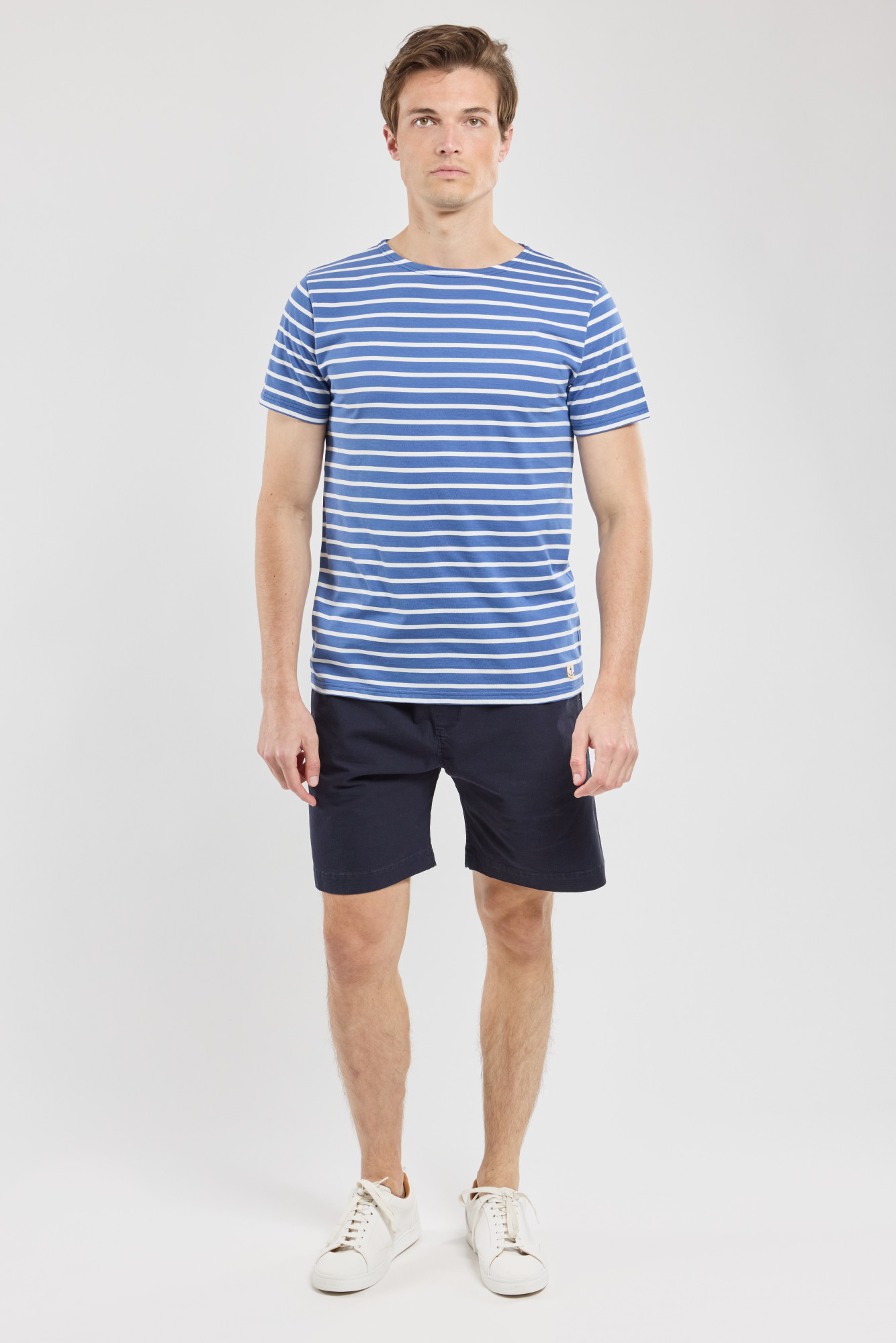 Armor Lux Mariniere Herren T-Shirt Blau Weiß Streifenshirt Heritage