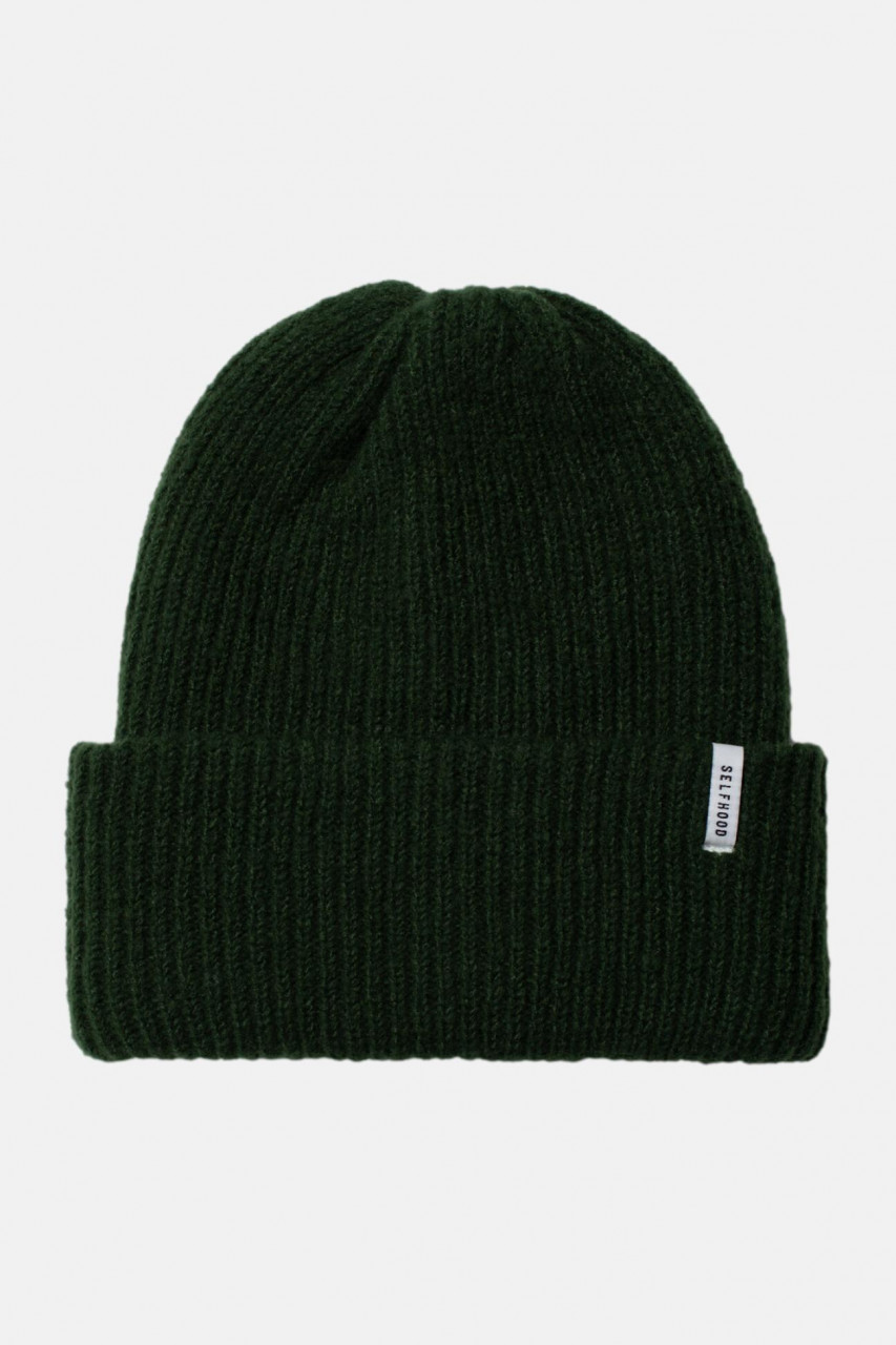 Selfhood Beanie Mütze Damen Grün