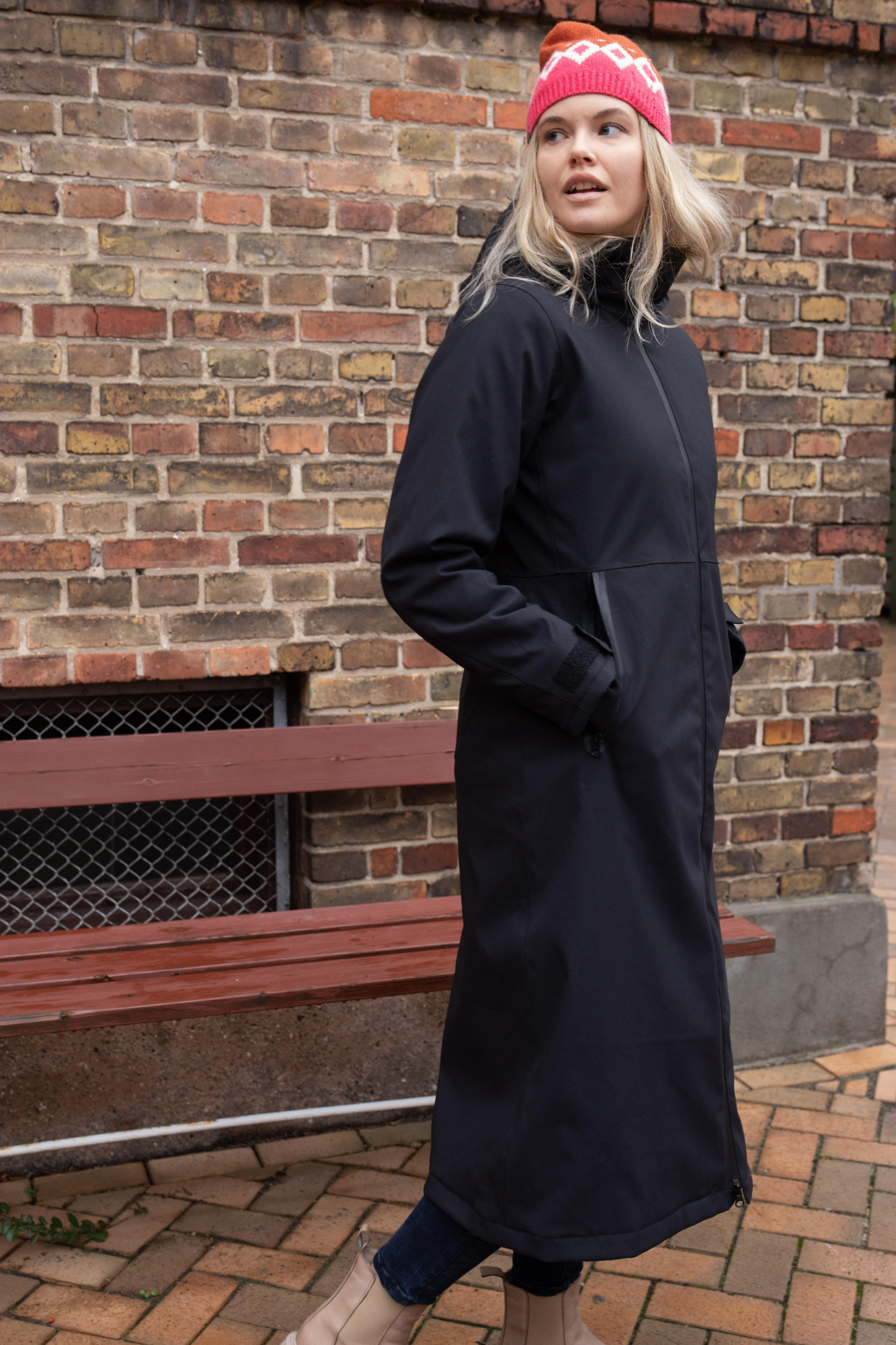 Danefae Danesandur Winter Coat Damen Wintermantel Black Schwarz
