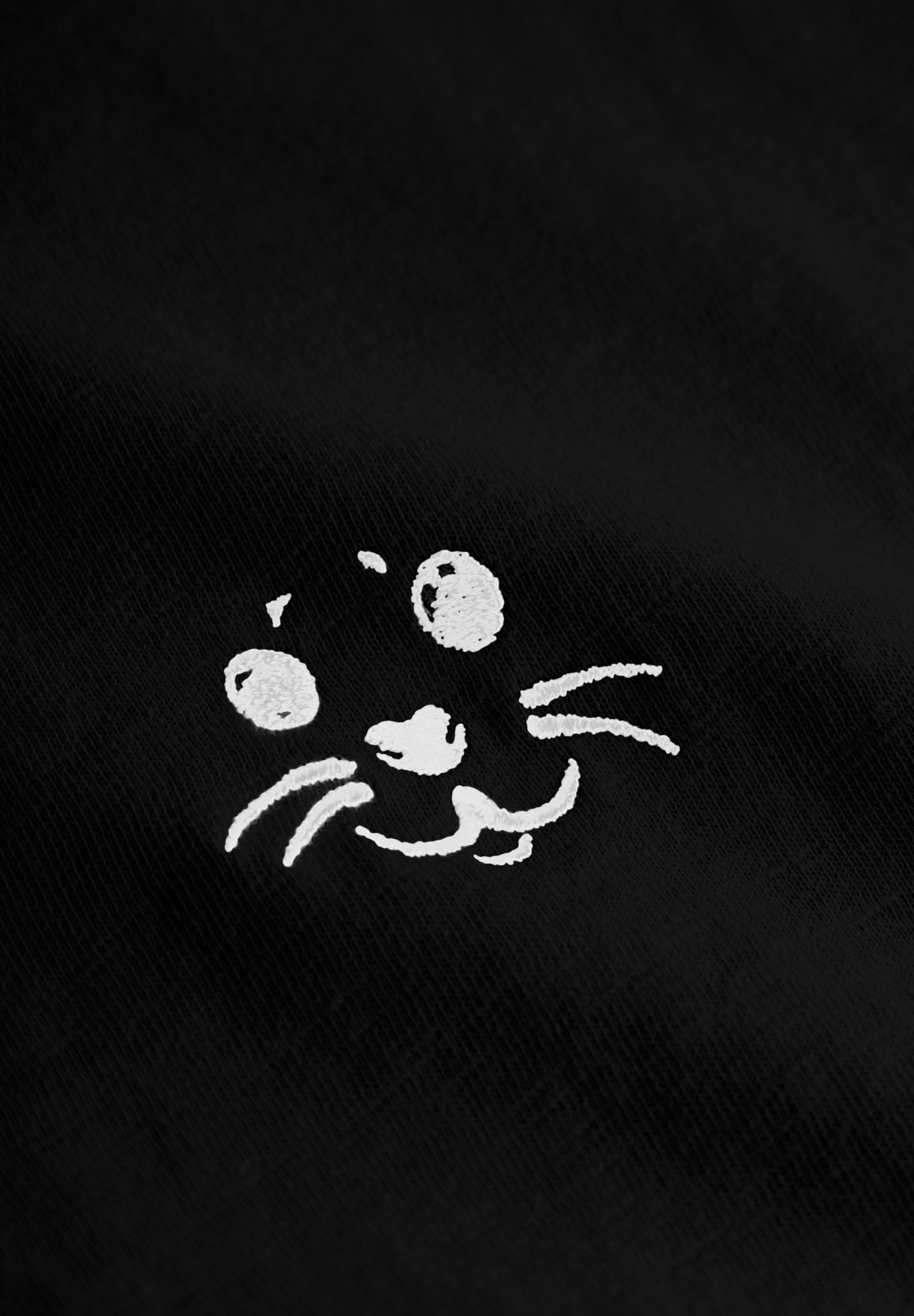 Detailbild von T-Shirt Robbenschnute Schwarz für Damen von derbe