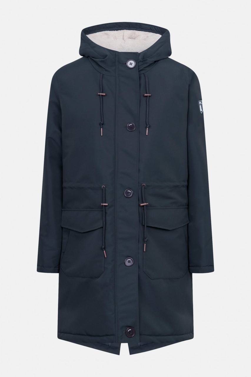 Derbe Winterjacke Festholm Damen Dunkelblau