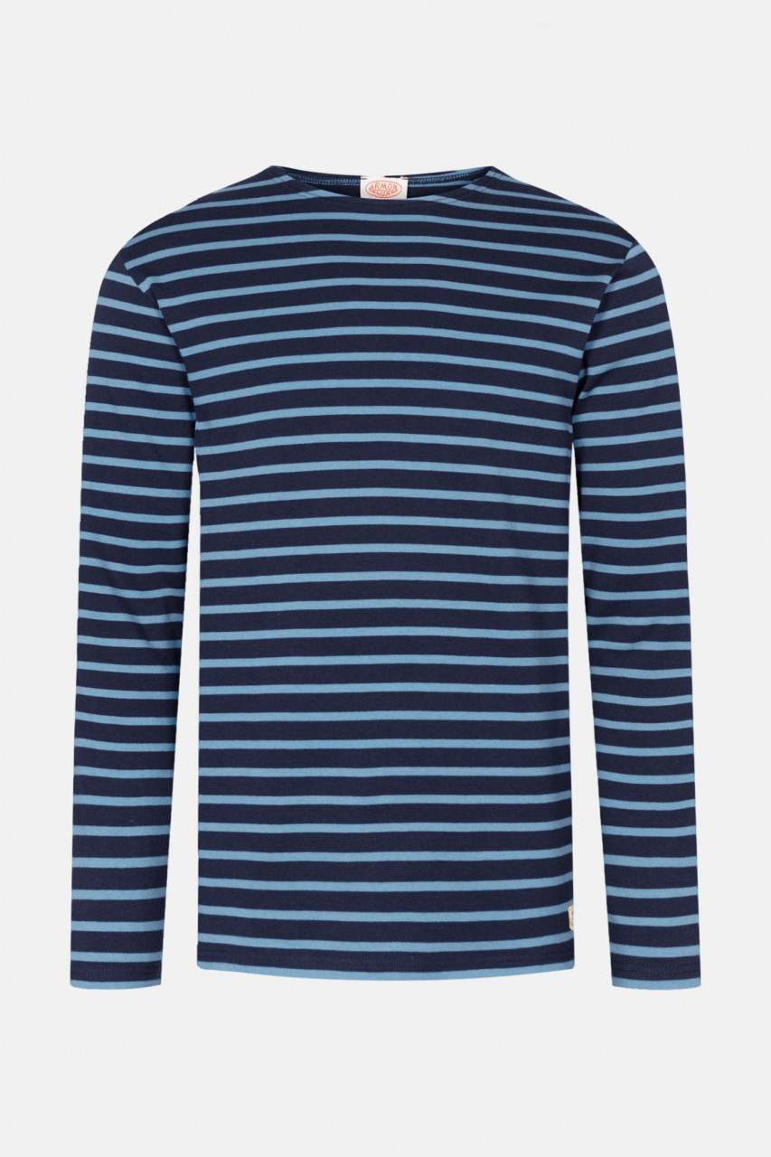 Armor Lux Streifenshirt Houat Dunkelblau Hellblau Gestreift Herren Mariniere