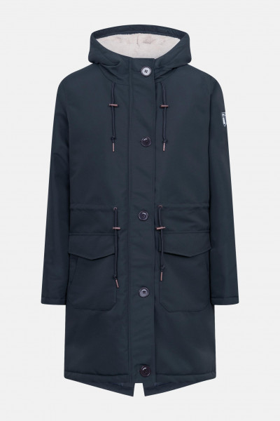Derbe Winterjacke Festholm Damen Dunkelblau