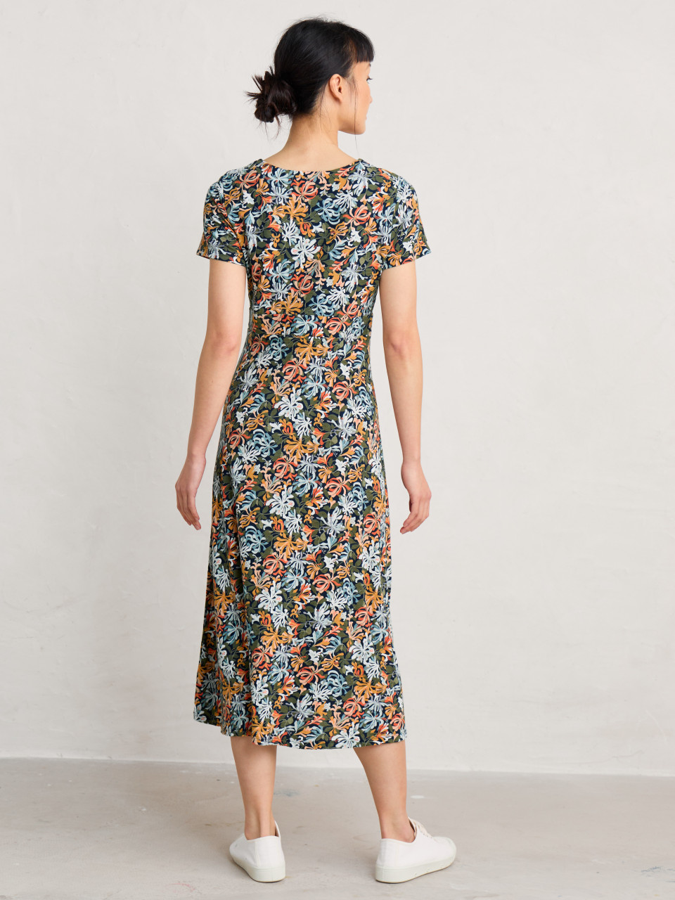 Seasalt Cornwall Kleid Chapelle Damen Grün Orange GOTS Organic