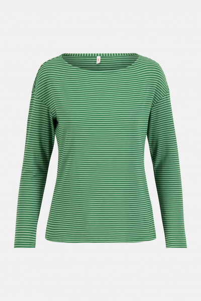 Blutsgeschwister Sweet Sailorette Damen Streifenshirt Grün Langarm Summer Woods Nachhaltig Blutsgeschwister Sweet Sailorette Damen Streifenshirt Grün Langarm Summer Woods Nachhaltig