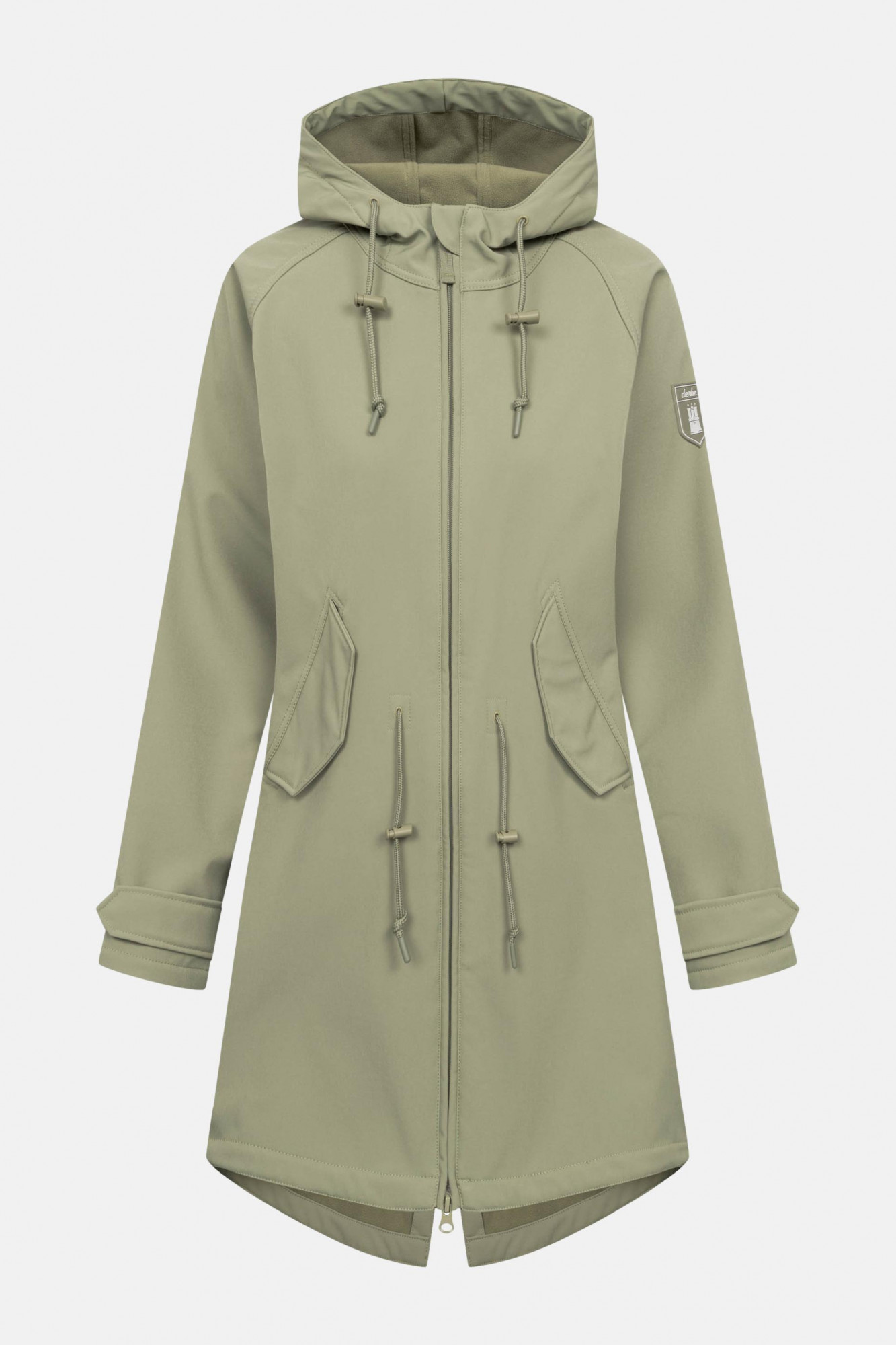 Derbe Softshelljacke Friese Island Damen Hellgrün Übergangsjacke Oliv