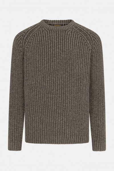 Fisherman out of Ireland Herren Pullover Braun Grau Schwarz Rippstrick
