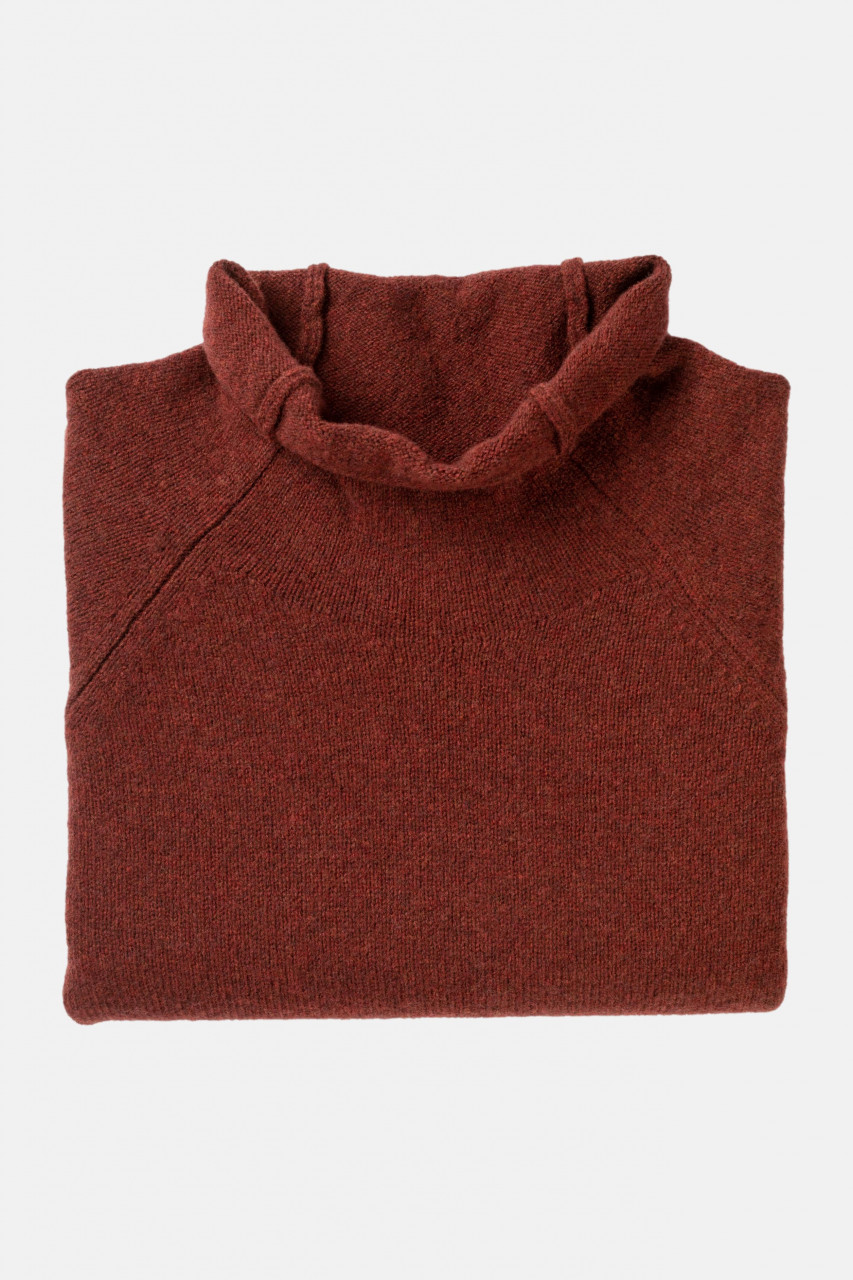 ERIBÉ Corry Raglan Damen Pullover Rot Braun