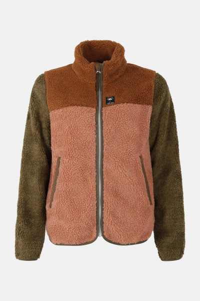 Danefae Fleecejacke Danebirk Damen Beige Braun Oliv Grün Teddy