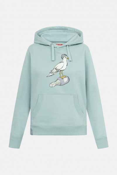 Derbe Hoodie Sturmmöwin Damen Hellblau Türkis