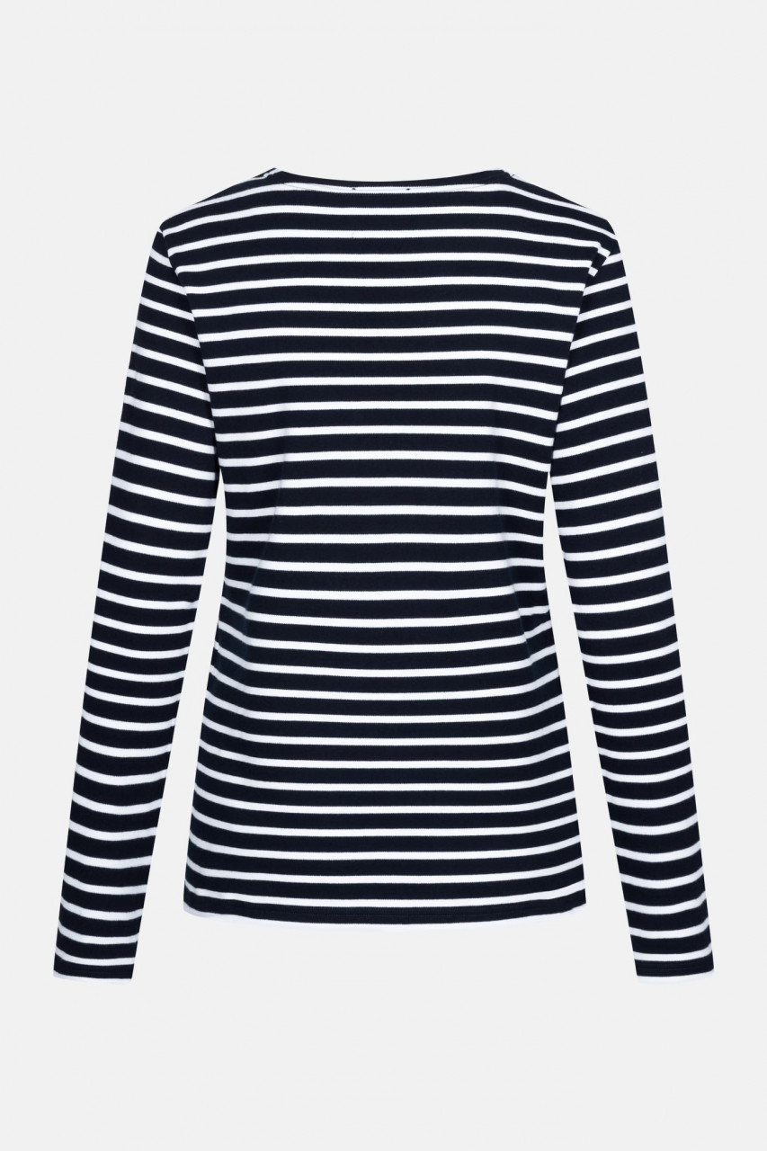Foto von einem Damen Streifenshirt  - Rückseite