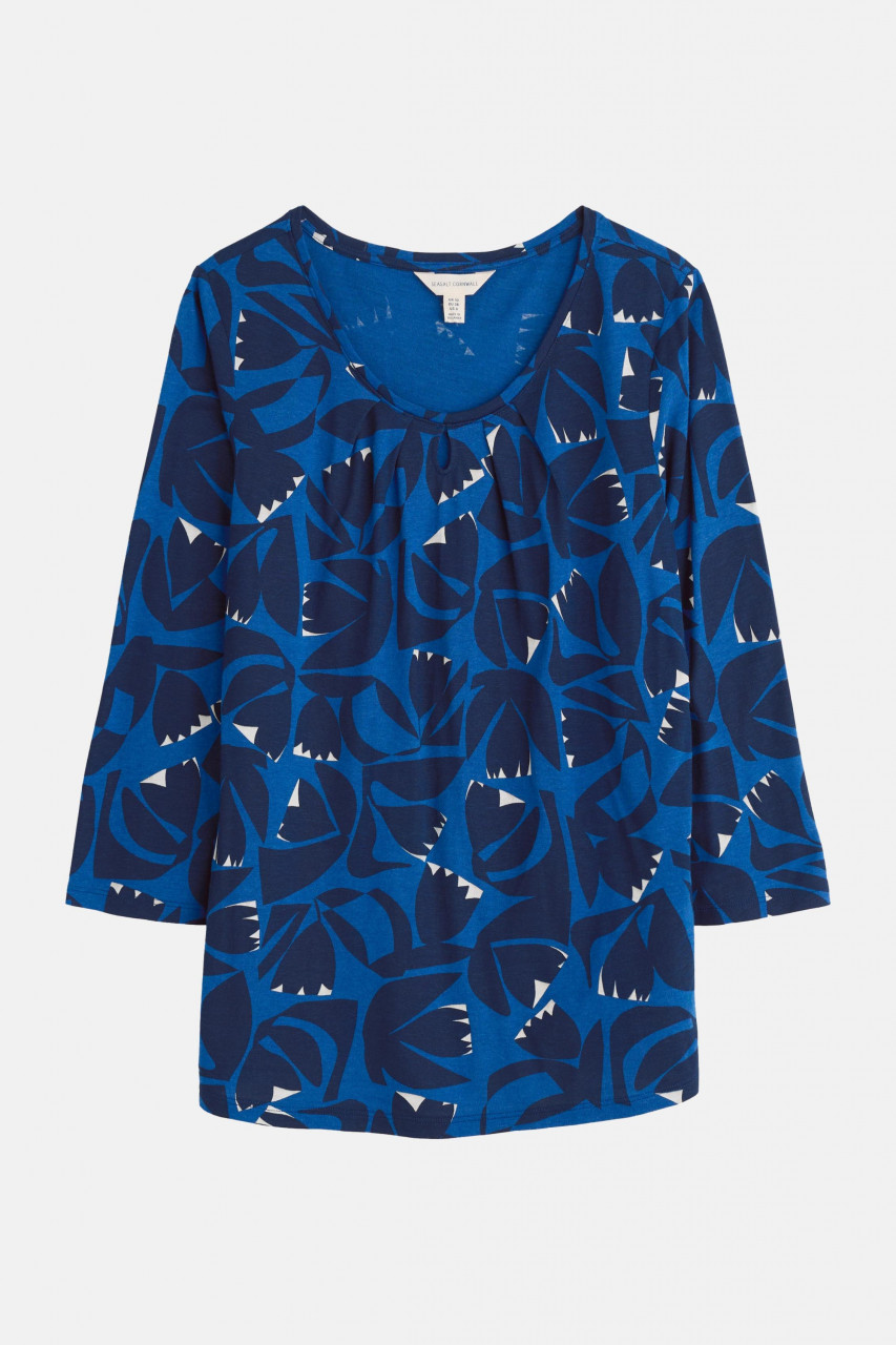 Shirt 3/4 Appletre Top Blau für Damen von Seasalt Cornwall