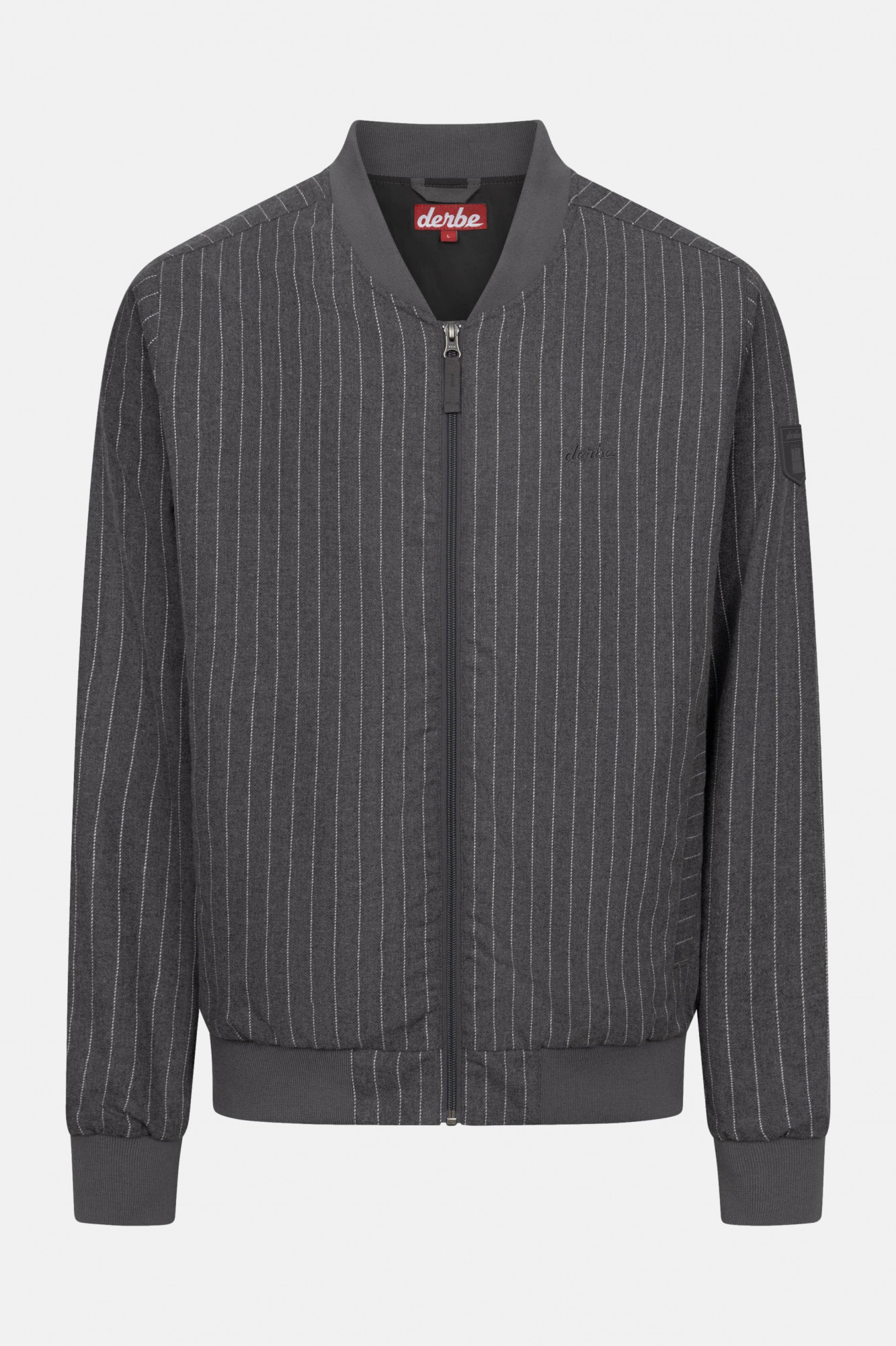 Derbe Übergangsjacke Blousby Pinstripe Herren Grau
