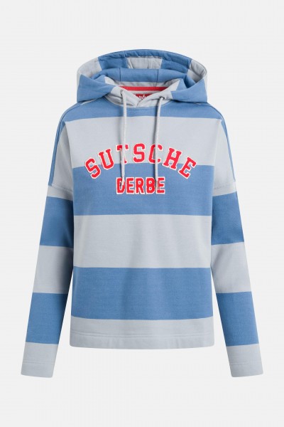 kk Derbe Sutsche Damen Hoody Kapuzenpullover Quarry Bijou Blue Grau Blau Derbe Sutsche Damen Hoody Kapuzenpullover Quarry Bijou Blue Grau Blau